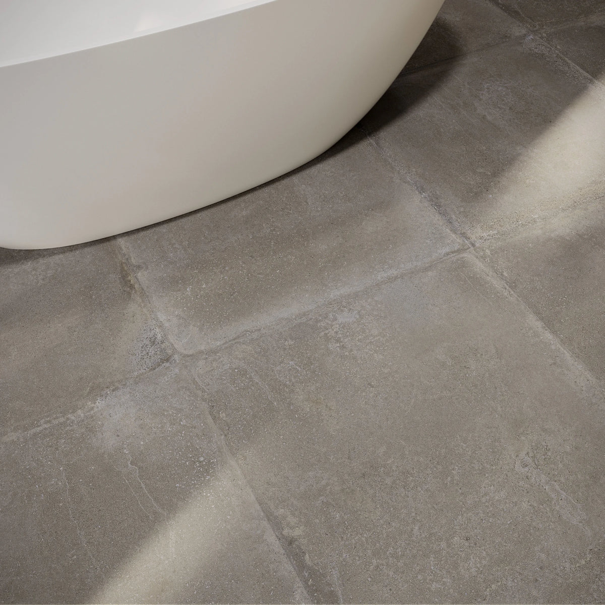 Argenta Cerámica Davenport 'Brown', vloer- en wandtegel beige en grijs mat 90x90cm