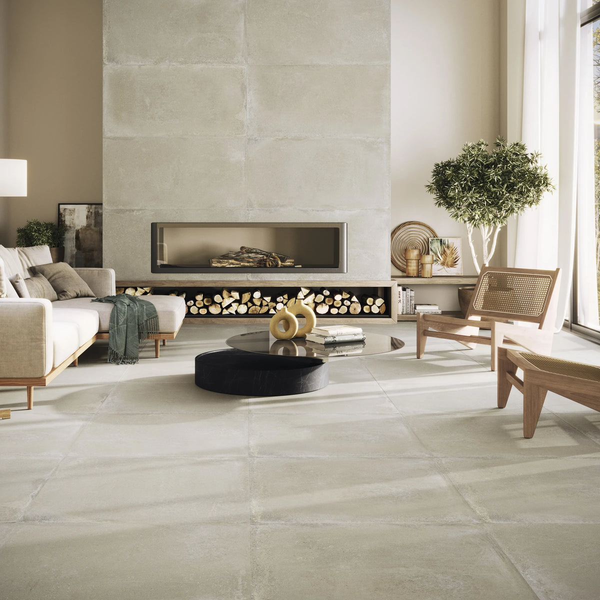 Argenta Cerámica Davenport 'Beige', vloer- en wandtegel beige mat 60x60cm