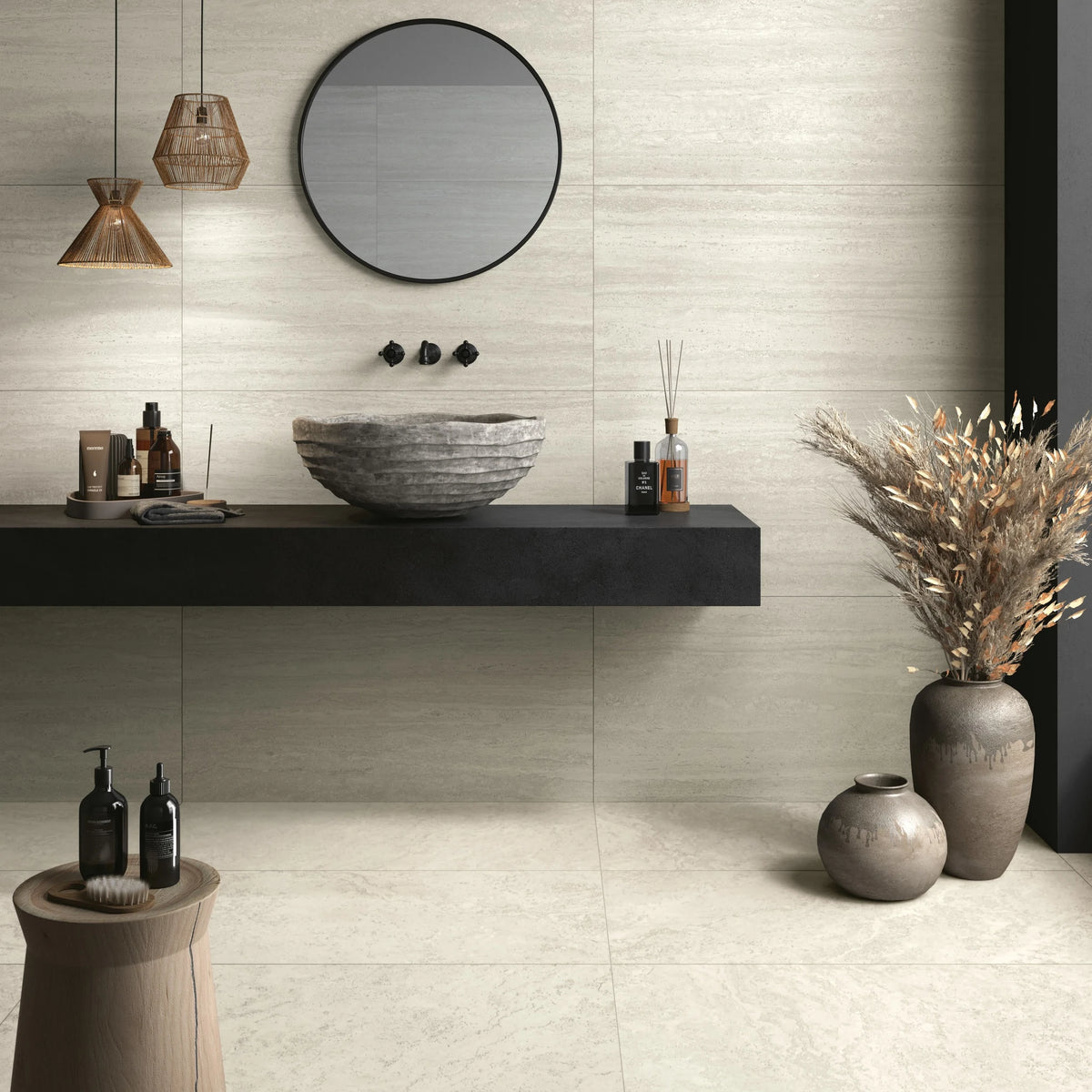 Castelvetro Firenze 'Bianco', mozaïek crème mat 33,5x33,5cm