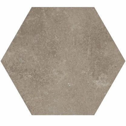 Castelvetro Fusion 'Cemento Esagona', vloer- en wandtegel beige en grijs mat 26x30cm