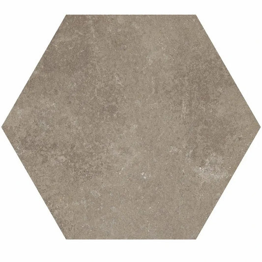 Castelvetro Fusion 'Cemento Esagona', vloer- en wandtegel beige en grijs mat 26x30cm
