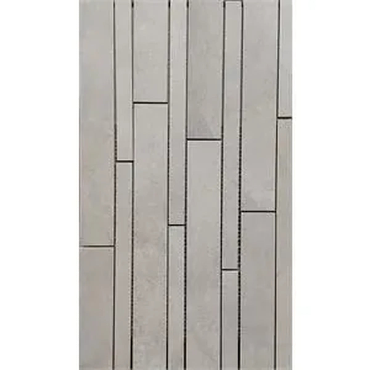 Castelvetro Fusion 'Stick Cemento', mozaïek beige en grijs mat 30x60cm