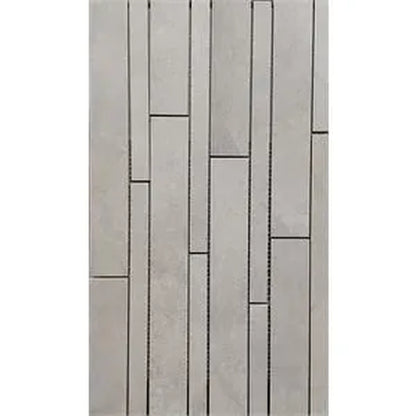 Castelvetro Fusion 'Stick Cemento', mozaïek beige en grijs mat 30x60cm