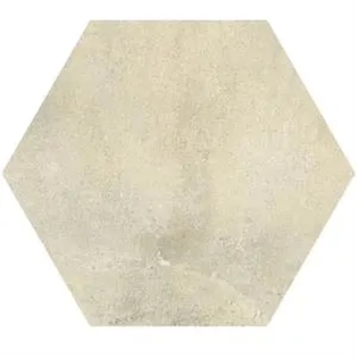 Castelvetro Fusion 'Bianco Esagona', vloer- en wandtegel crème mat 26x30cm
