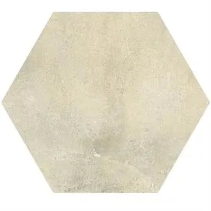 Castelvetro Fusion 'Bianco Esagona', vloer- en wandtegel crème mat 26x30cm