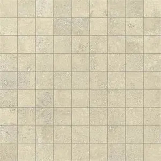 Castelvetro Fusion 'Bianco Mosaico', mozaïek crème mat 30x30cm