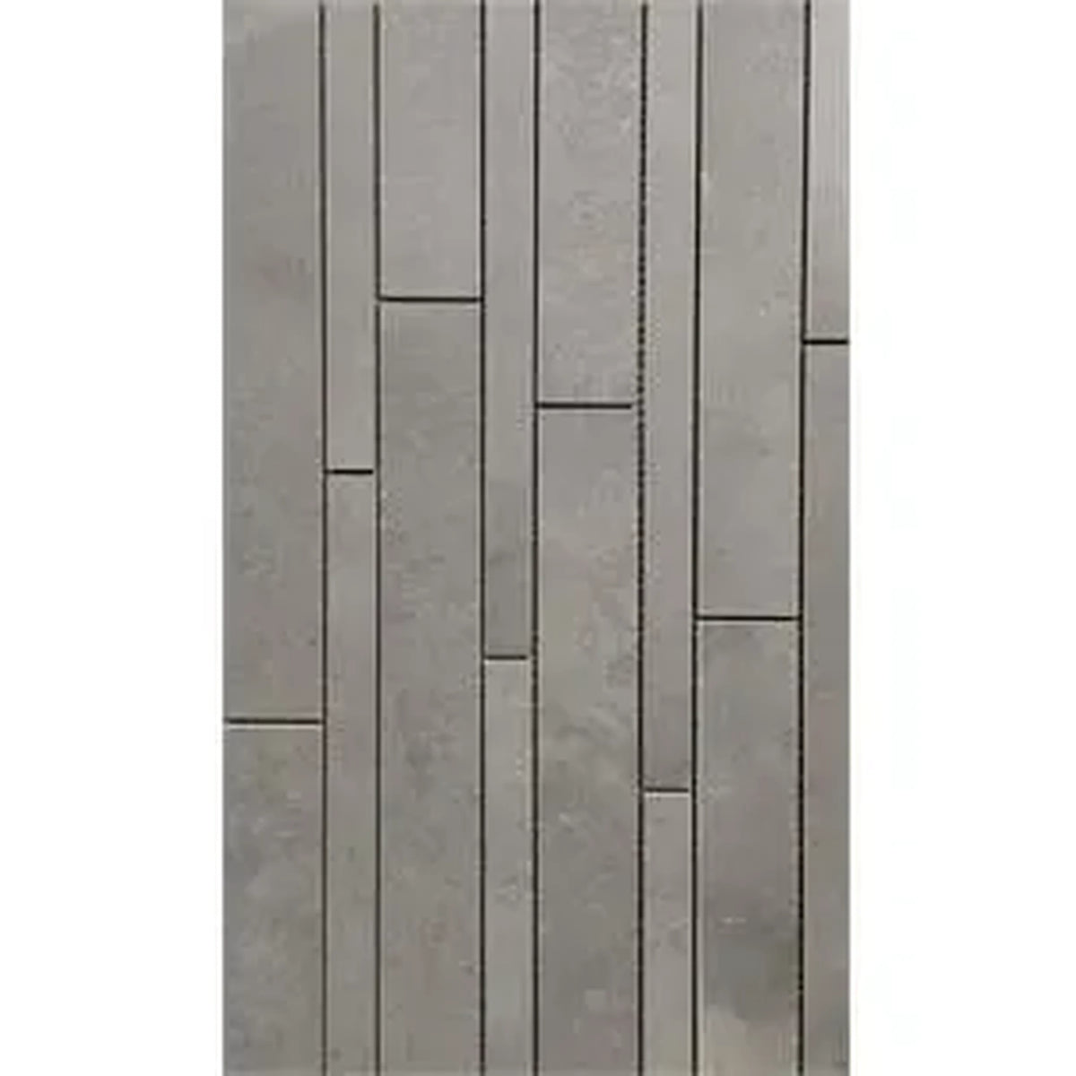 Castelvetro Fusion 'Stick Piombo', mozaïek grijs mat 30x60cm