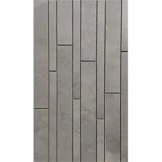 Castelvetro Fusion 'Stick Piombo', mozaïek grijs mat 30x60cm