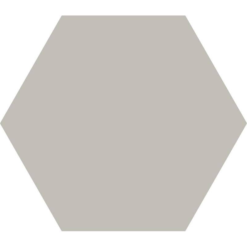 Argenta Cerámica Gallery 'Taupe', zeshoekige vloer- en wandtegel taupe mat 14x16cm