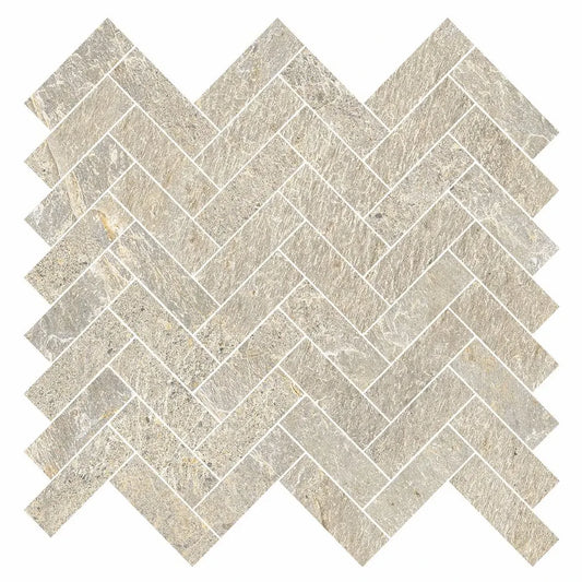 EnergieKer Genesis 'Cocoa Herringbone', mozaïek beige mat 33,5x33,5cm