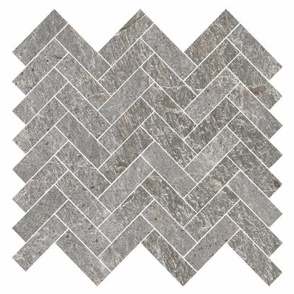 EnergieKer Genesis 'Ash Herringbone', mozaïek grijs mat 33,5x33,5cm