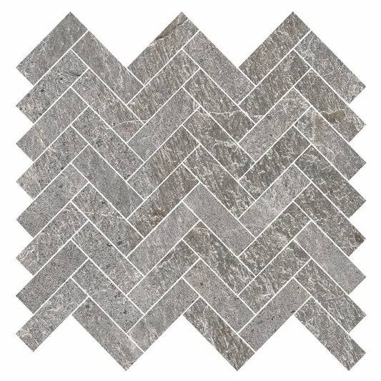 EnergieKer Genesis 'Ash Herringbone', mozaïek grijs mat 33,5x33,5cm