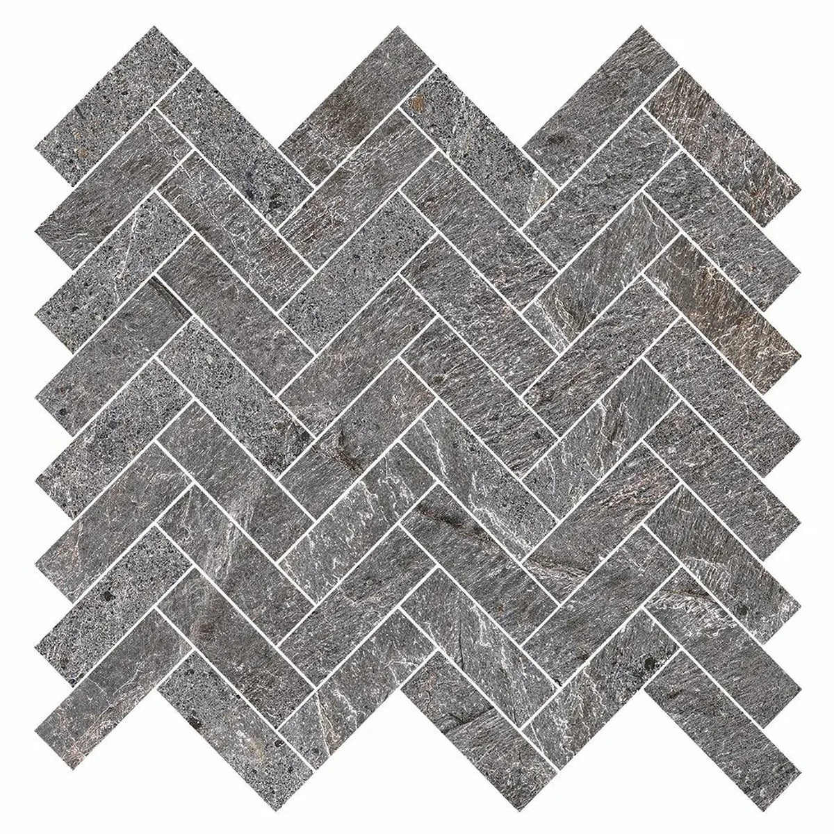 EnergieKer Genesis 'Storm Herringbone', mozaïek grijs mat 33,5x33,5cm
