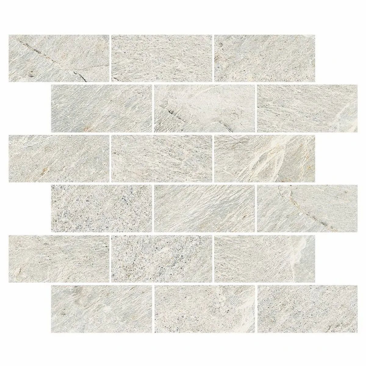 EnergieKer Genesis 'Dove Muretto', mozaïek grijs en wit mat 30x30cm