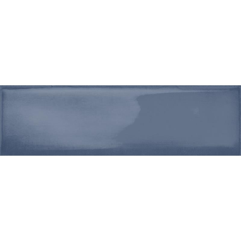 Estudio Cerámico Ghent 'Steel Blue', wandtegel blauw glans 6,9x24cm