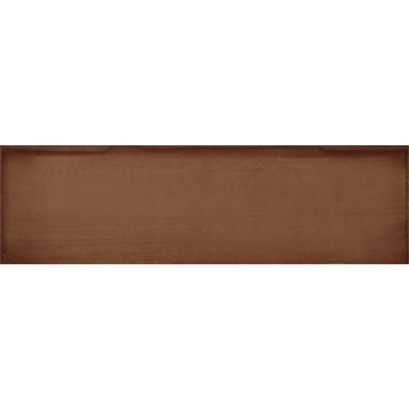 Estudio Cerámico Ghent 'Copper', wandtegel bruin mat 6,9x24cm