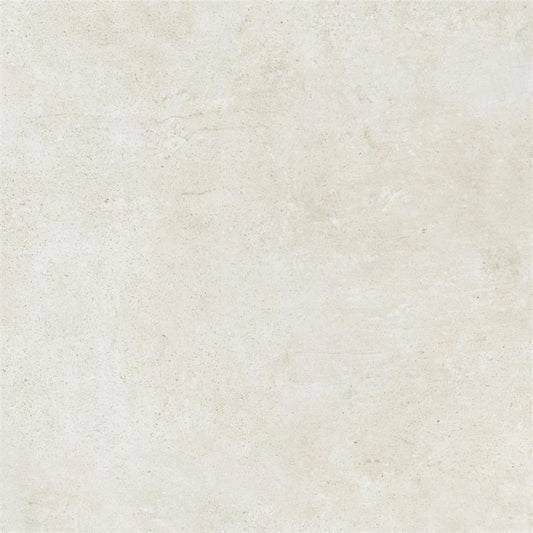Tuscania Grey Soul 'White', vloertegel wit-crème mat gerectificeerd 122x122cm