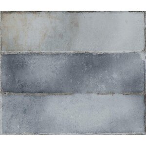 Estudio Cerámico Hackney 'Grey', wandtegel grijs glans 6,9x24cm