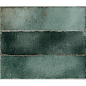Estudio Cerámico Hackney 'Jade', wandtegel groen glans 6,9x24cm