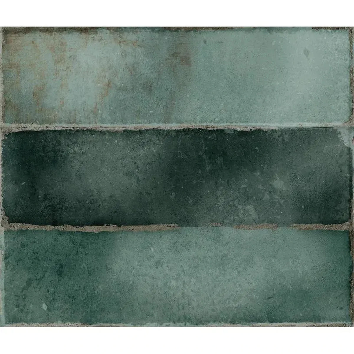 Estudio Cerámico Hackney 'Jade', wandtegel groen glans 6,9x24cm