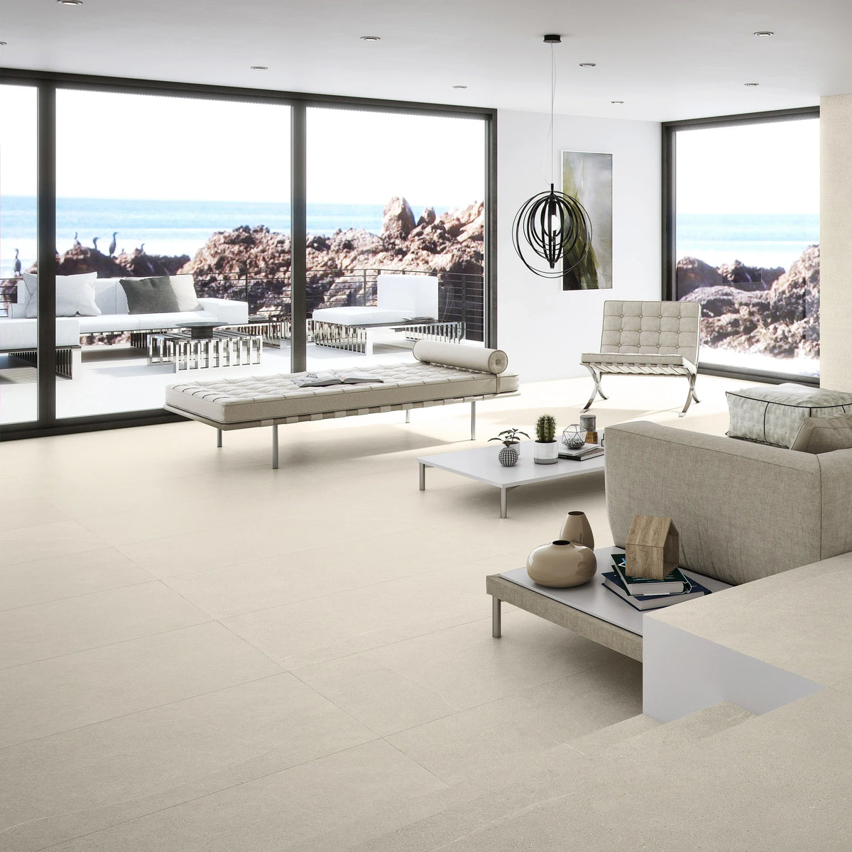 Argenta Cerámica Hardy 'Calm', vloer- en wandtegel crème mat 30x60cm