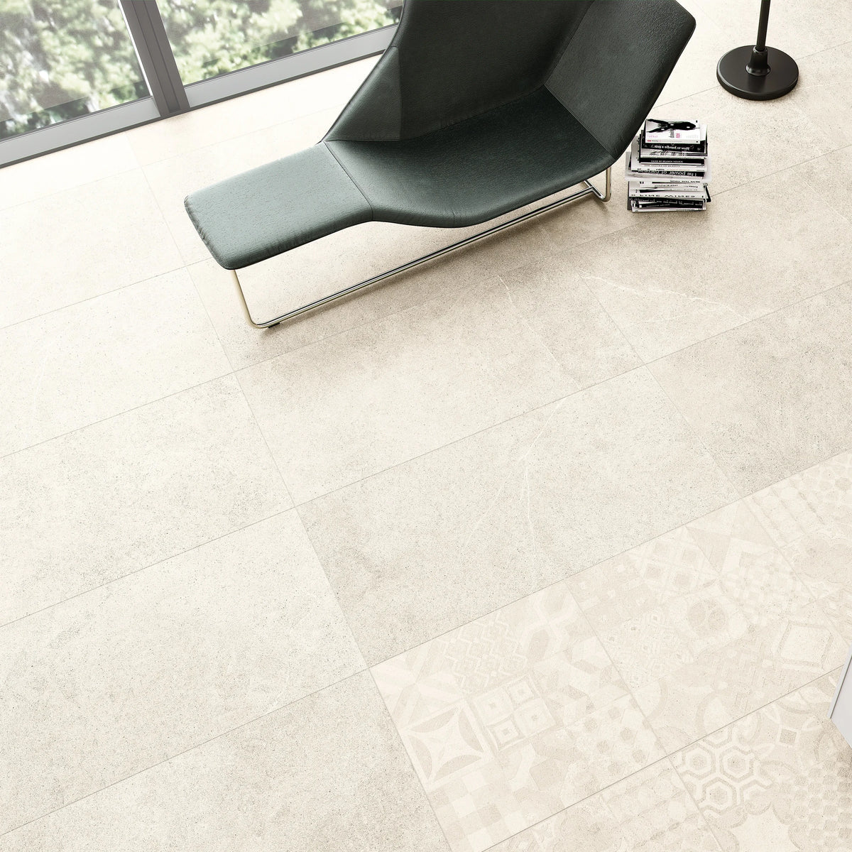 Argenta Cerámica Hardy 'Calm', vloer- en wandtegel crème mat 60x60cm