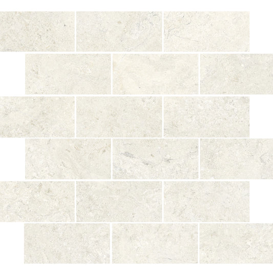 EnergieKer Heritage 'Cornsilk Muretto', strokenmozaïek crème mat 30x30cm