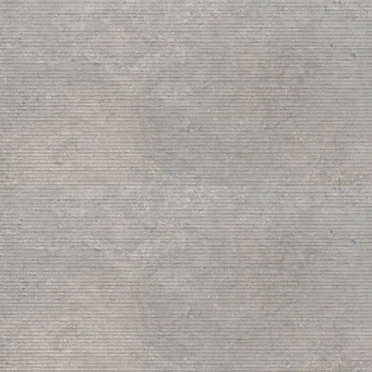 EnergieKer Heritage 'Powder Groove', vloertegel grijs mat met groefreliëf gerectificeerd 60x120cm