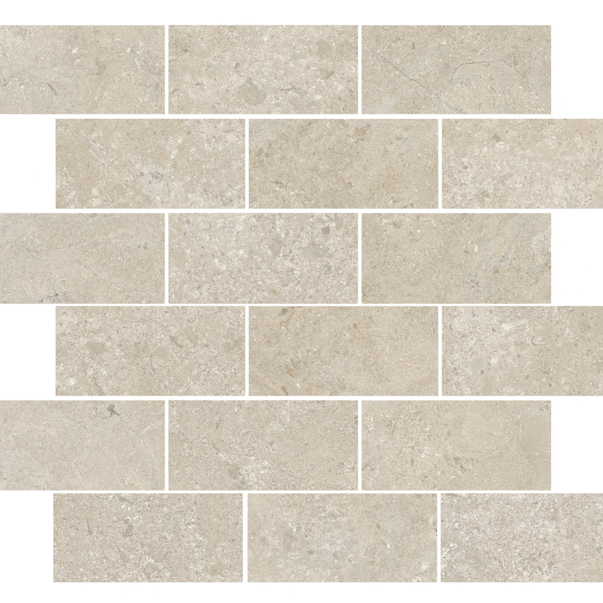 EnergieKer Heritage 'Cedar Muretto', strokenmozaïek taupe mat 30x30cm