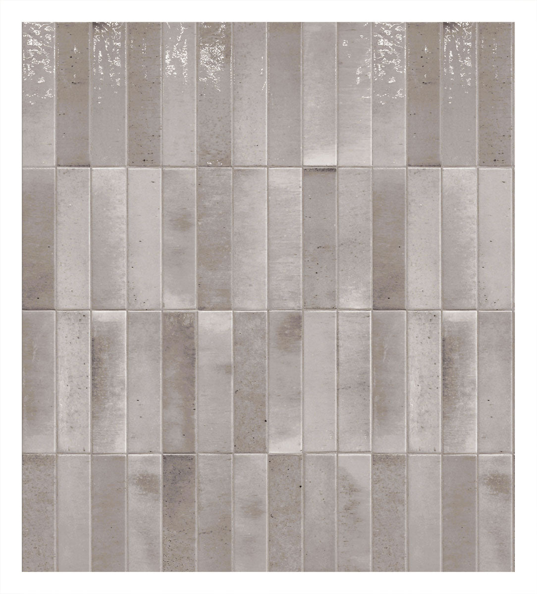 Keradom Home 'Ash', wandtegel Brick grijs glans 6x25cm