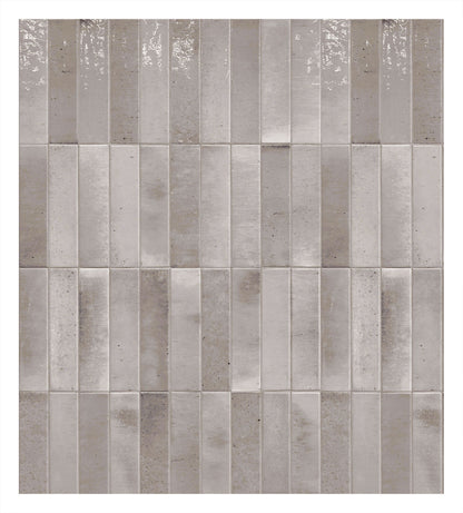 Keradom Home 'Ash', wandtegel Brick grijs glans 6x25cm