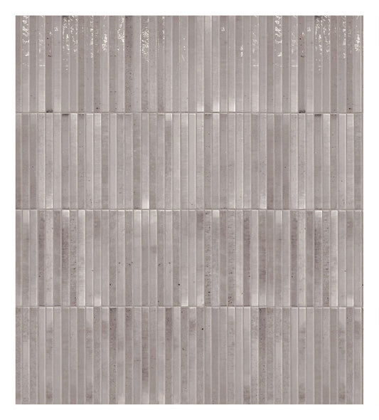 Keradom Home 'Ash', wandtegel KitKat grijs glans 12,5x25cm
