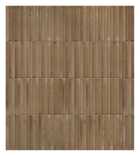 Keradom Home 'Curry', wandtegel KitKat geel glans 12,5x25cm