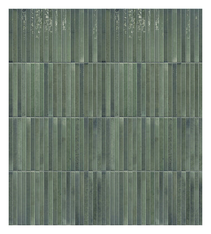 Keradom Home 'Forest', wandtegel KitKat groen glans 12,5x25cm