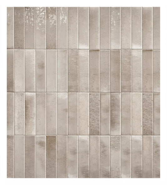 Keradom Home 'Honey', wandtegel Brick beige glans 6x25cm