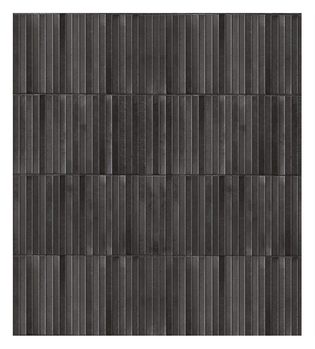 Keradom Home 'Liquirice', wandtegel KitKat zwart glans 12,5x25cm