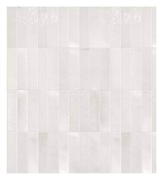 Keradom Home 'Milk', wandtegel Brick wit glans 6x25cm