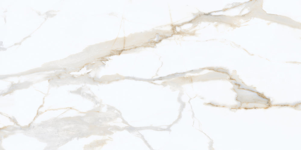 Keraben Idyllic 'Gold', vloertegel wit-beige glans 60x120cm