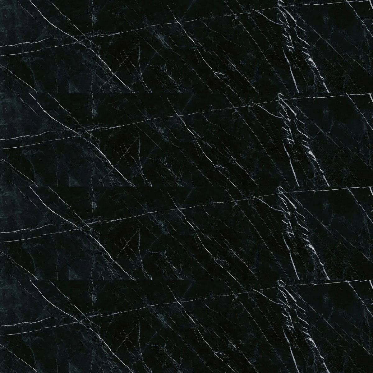 EnergieKer Imperial 'Marquina Black', vloer- en wandtegel zwart mat 7,5x30cm