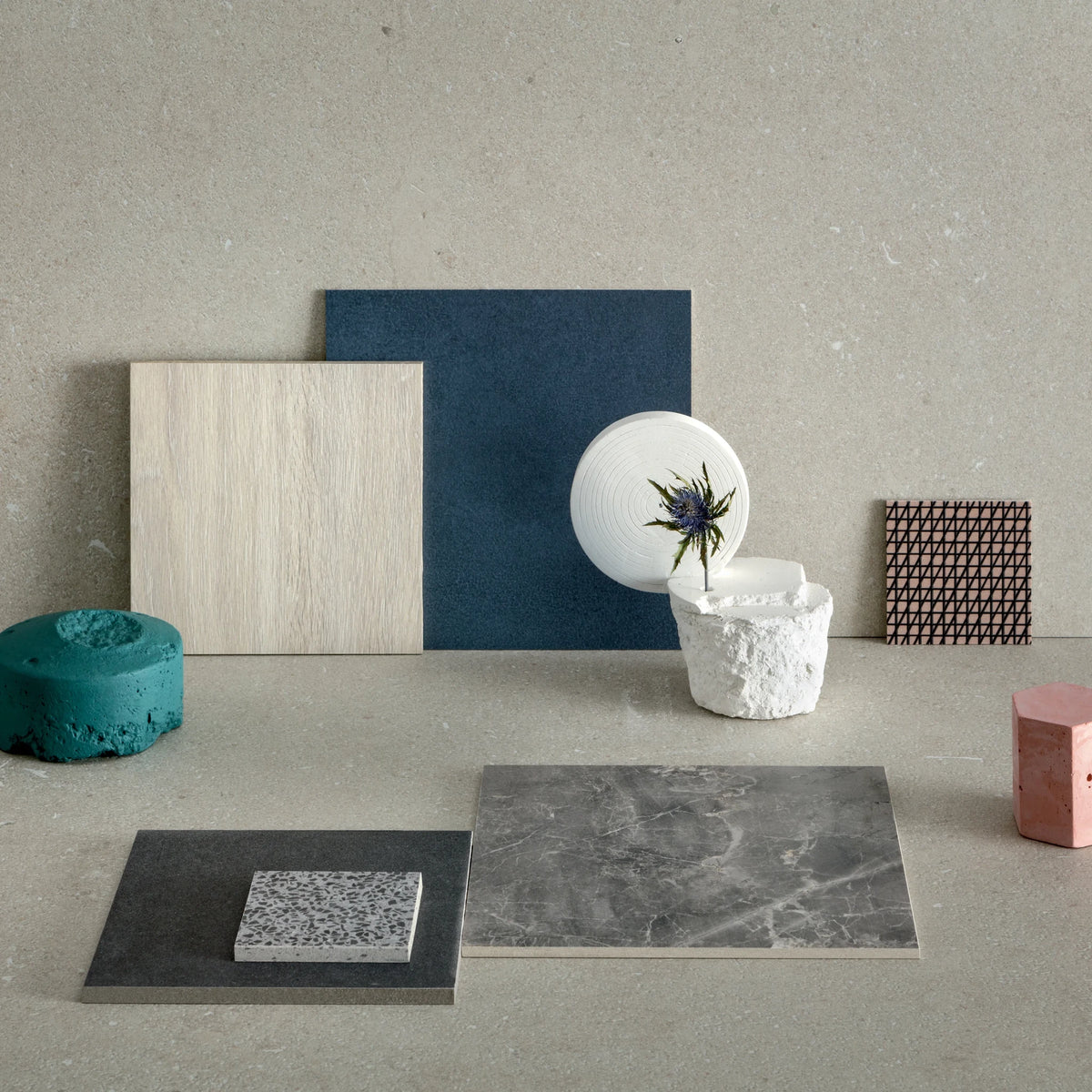 Lea Ceramiche Intense 'Perle', vloer- en wandtegel beige en grijs mat 90x90cm
