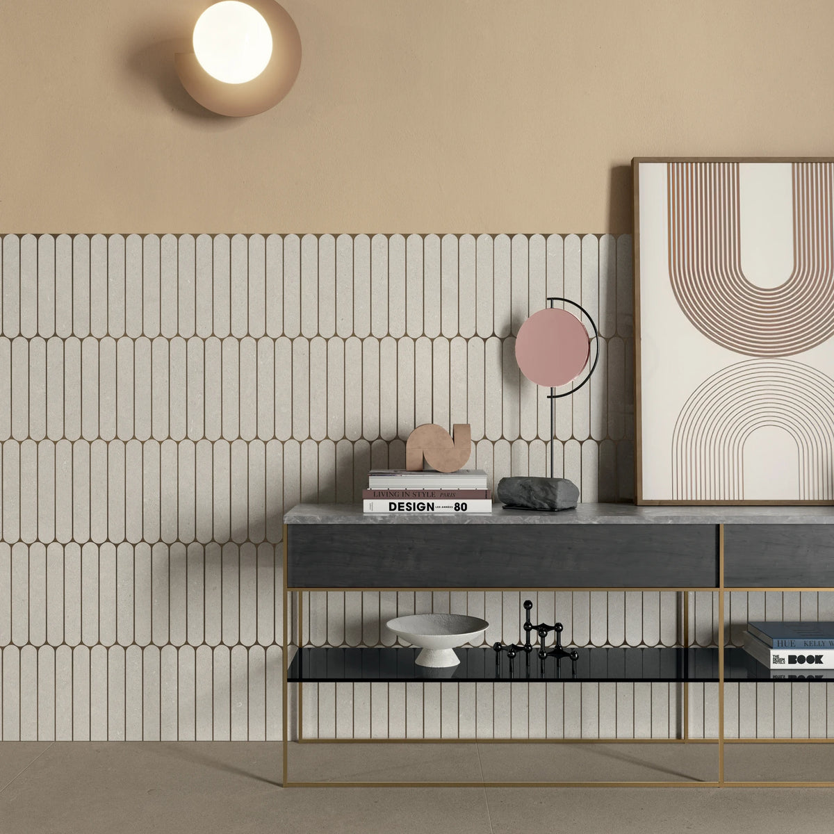 Lea Ceramiche Intense 'Toffee', vloer- en wandtegel bruin en geel mat 60x60cm