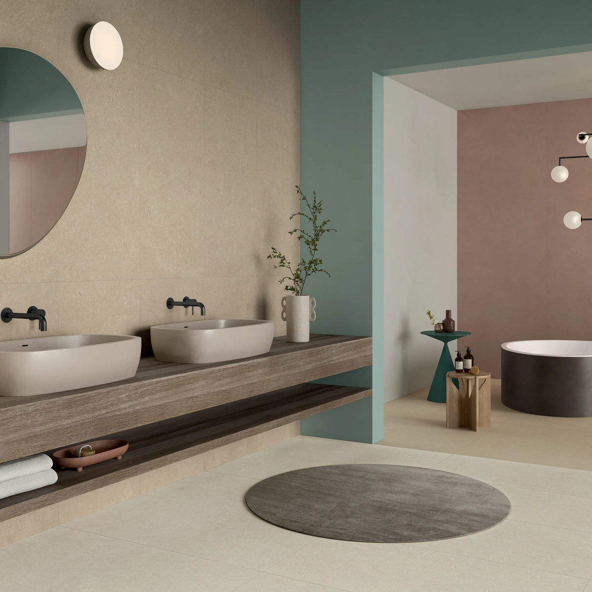 Lea Ceramiche Intense 'Clair', vloer- en wandtegel crème mat 90x90cm