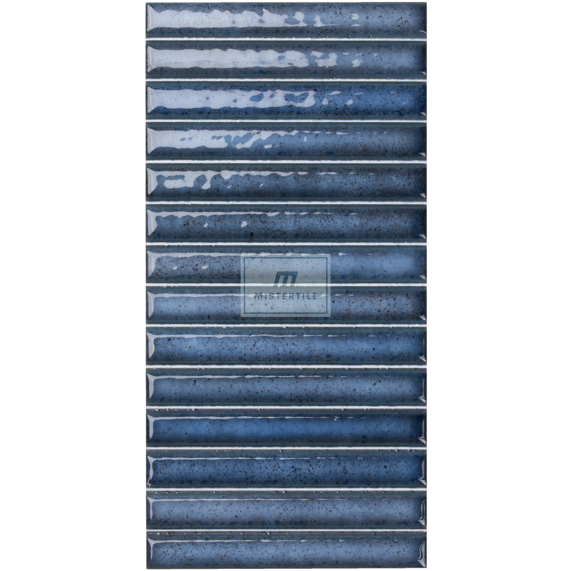 Estudio Cerámico Karatsu 'Midnight', wandtegel blauw glans 11,5x23cm