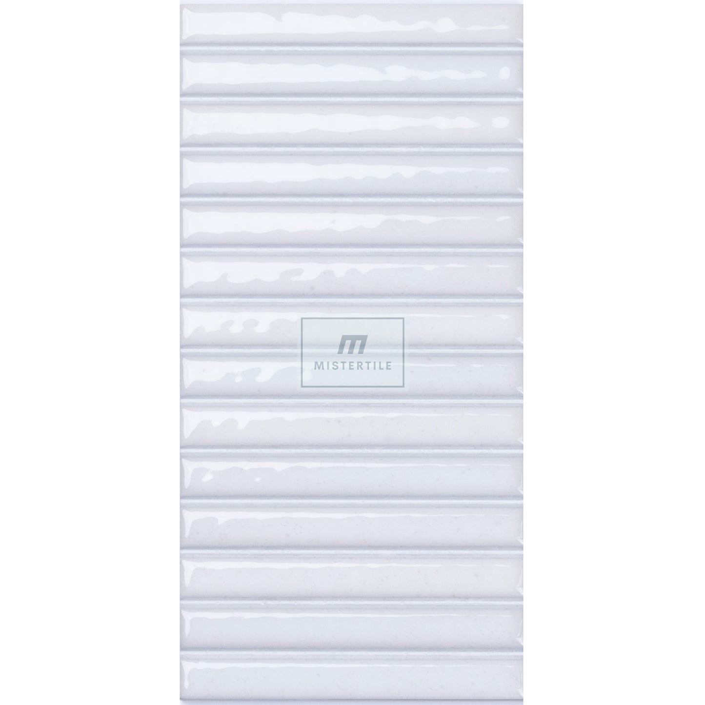 Estudio Cerámico Karatsu 'Polar White', wandtegel wit glans 11,5x23cm