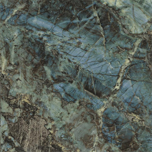 Baldocer Cerámica Lemurian, wandtegel blauw-groen glans gerectificeerd 120x120cm