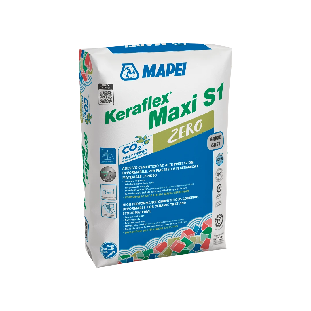 Mapei flexibele poedertegellijm Keraflex Maxi S1 Zero grijs 25kg