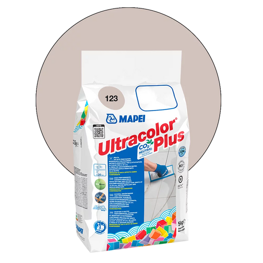 Mapei cementgebonden voegmiddel Ultracolor Plus nr. 123 Ancient White 5kg