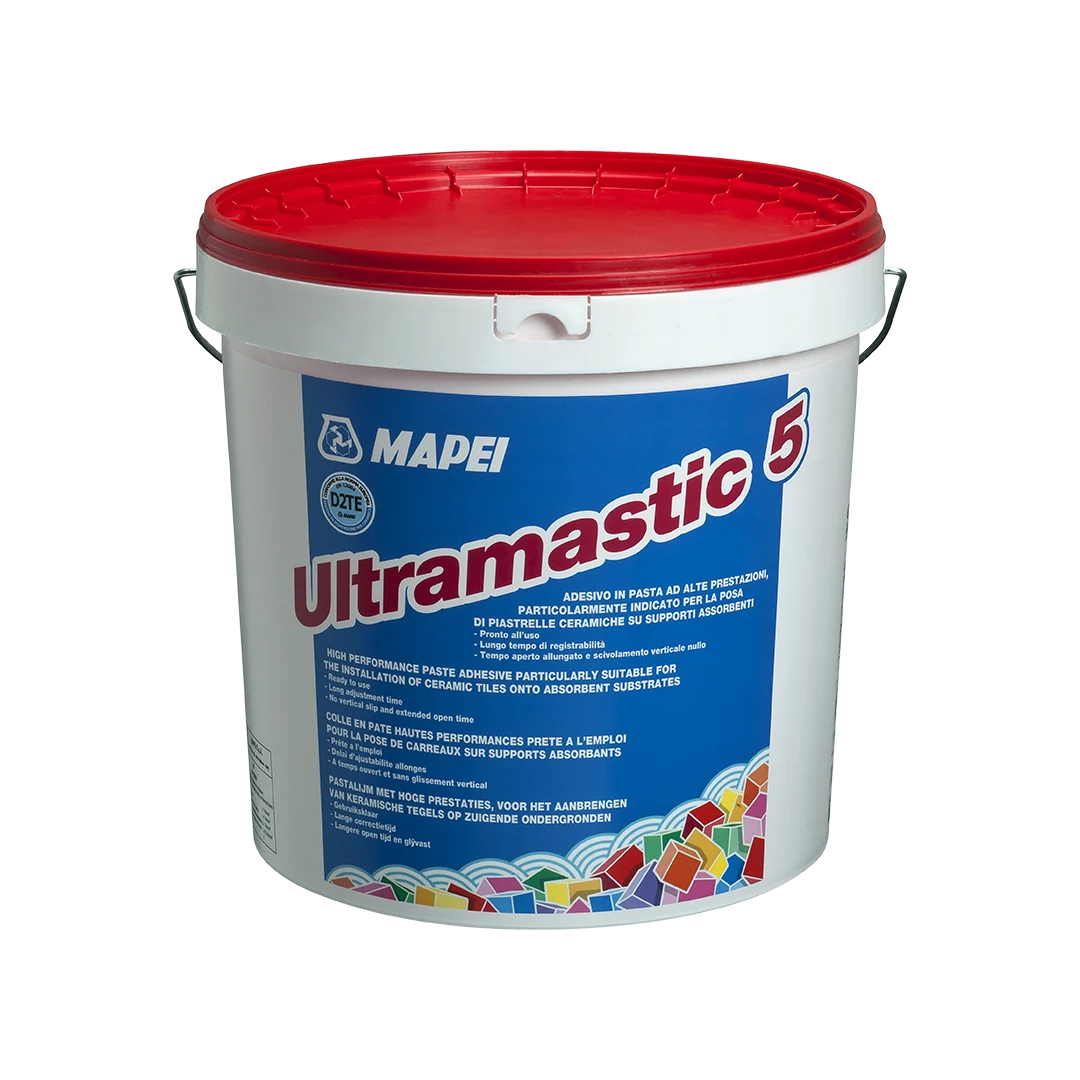Mapei pastategellijm Ultramastic 5 wit 16kg