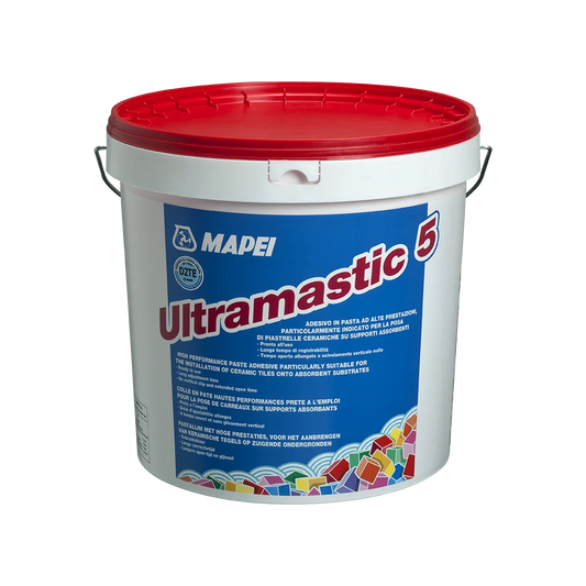 Mapei pastategellijm Ultramastic 5 wit 16kg