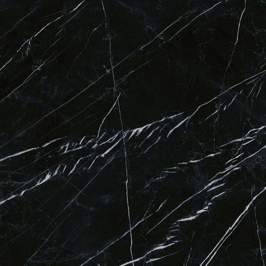 EnergieKer Marquiña 'Black', vloer- en wandtegel zwart gepolijst 60x60cm